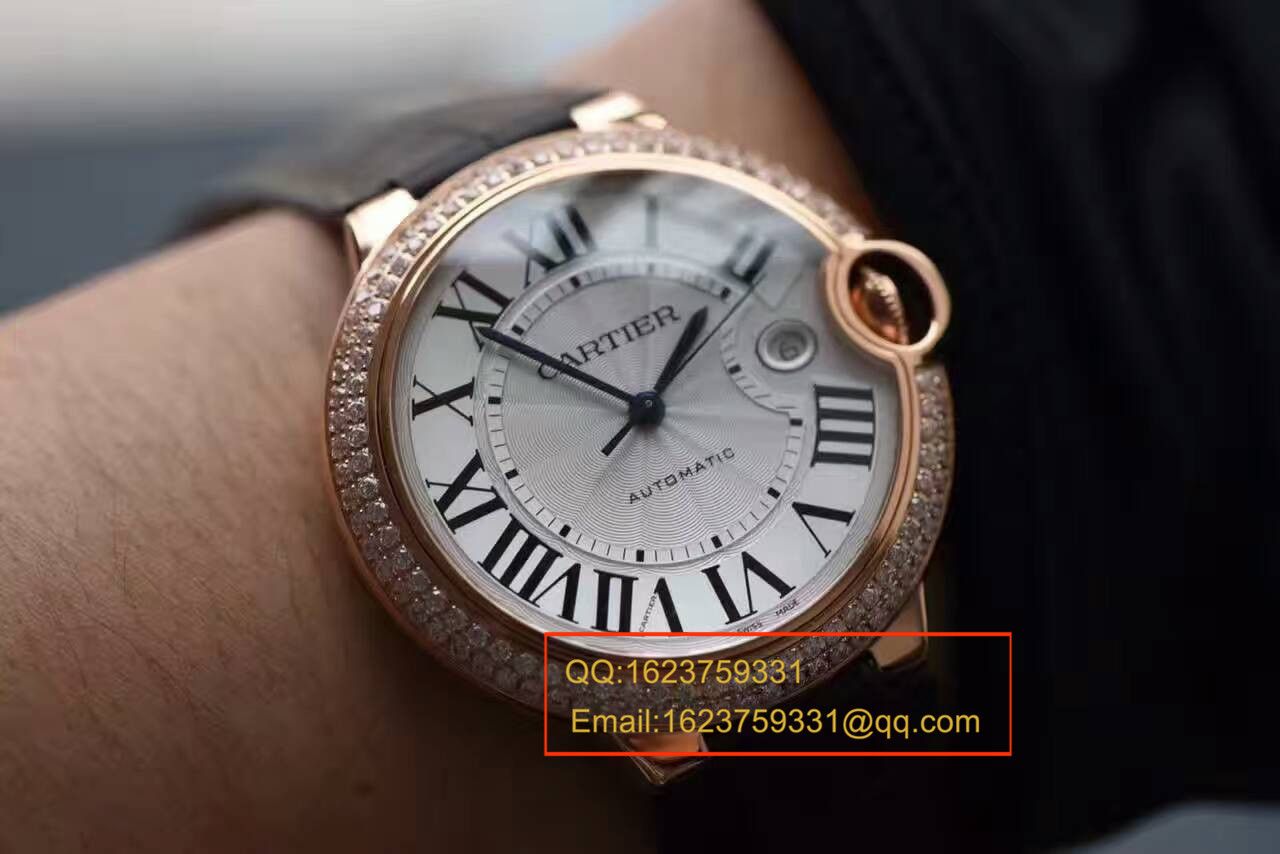 【HBBV6 Factory  Perfect  High quality  Copy  Watches 】 Cartier  蓝气球系列WE900851男士42毫米镶钻 wrist watches  / KAI082