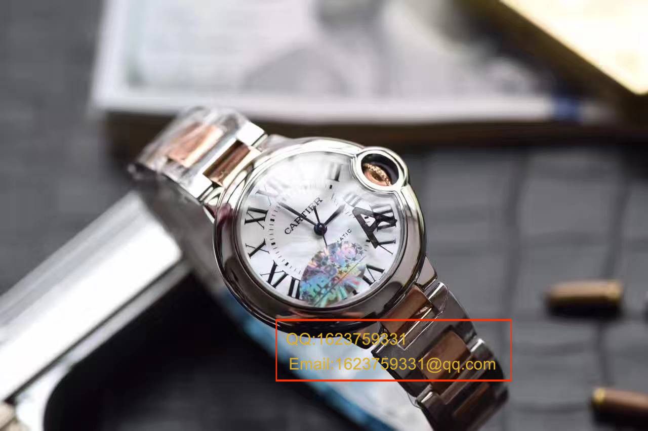 【独家 Video analysis HBBV6 Factory  top  Replica Copy 33毫米 Watches 】 Cartier  蓝气球系列玫瑰金小号蓝气球W6920099女士 wrist watches  / KAG099