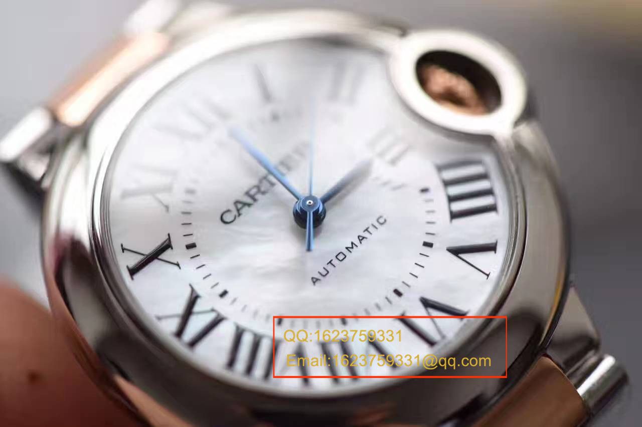 【独家 Video analysis HBBV6 Factory  top  Replica Copy 33毫米 Watches 】 Cartier  蓝气球系列玫瑰金小号蓝气球W6920099女士 wrist watches  / KAG099