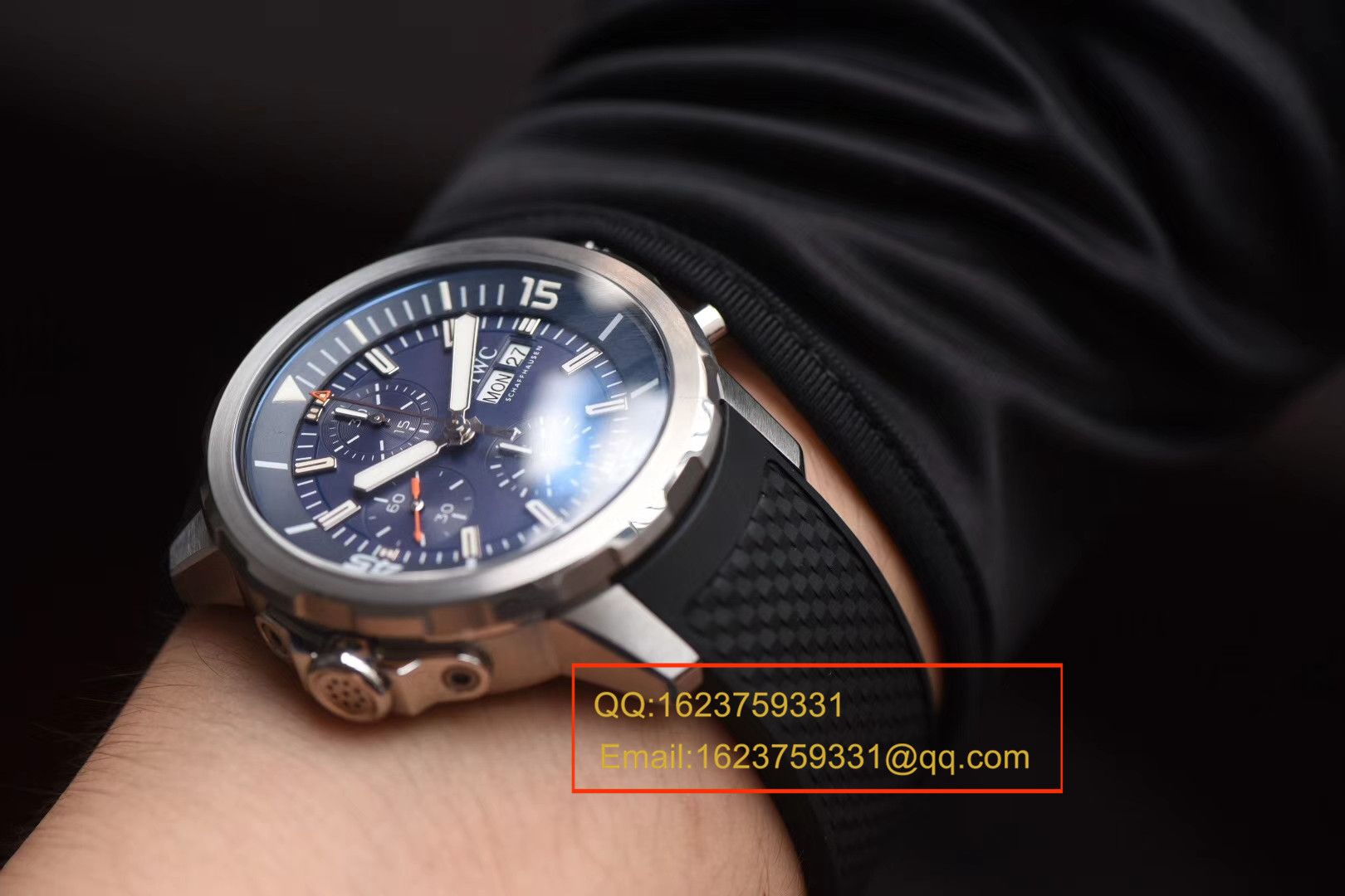 【独家视频测评V6 Factory  Perfect  High quality  Replica Watches 】 IWC 海洋时计系列IW376805蓝面 wrist watches  / WGBD307