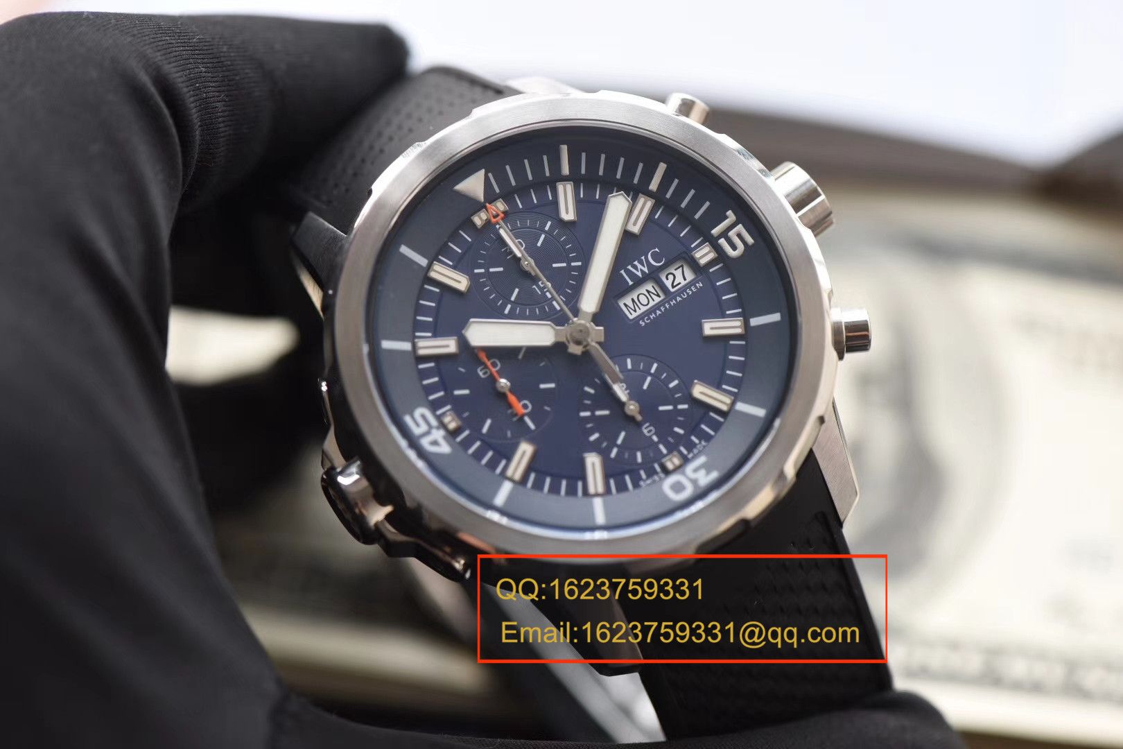 【独家视频测评V6 Factory  Perfect  High quality  Replica Watches 】 IWC 海洋时计系列IW376805蓝面 wrist watches  / WGBD307
