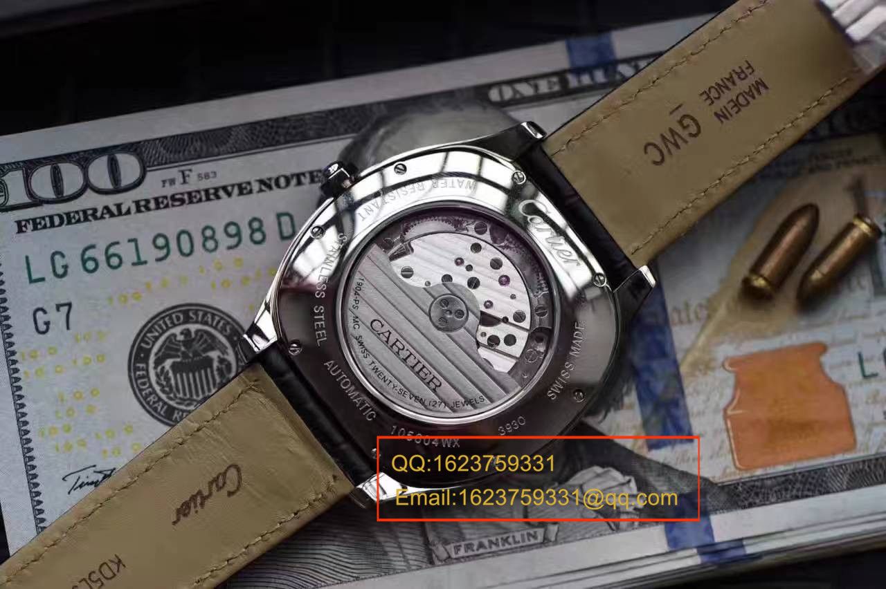 【独家视频测评SY Perfect  High quality  Replica Watches 】 Cartier  DRIVE DE  Cartier  系列WSNM0004枕形 wrist watches  / KBB097