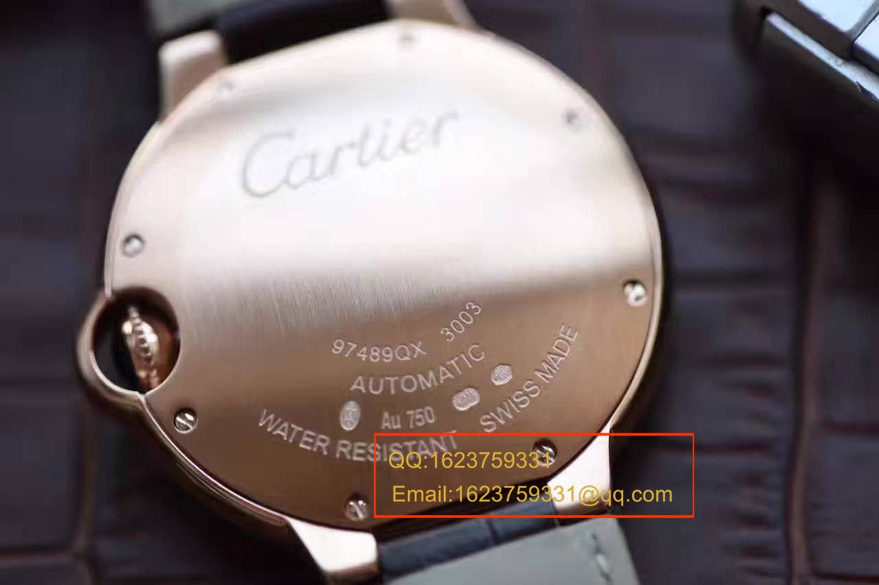 【独家视频测评V6 Perfect  High quality  Replica Watches 】 Cartier  蓝气球系列W6900456大号36毫米女士机械 wrist watches  / KAF092