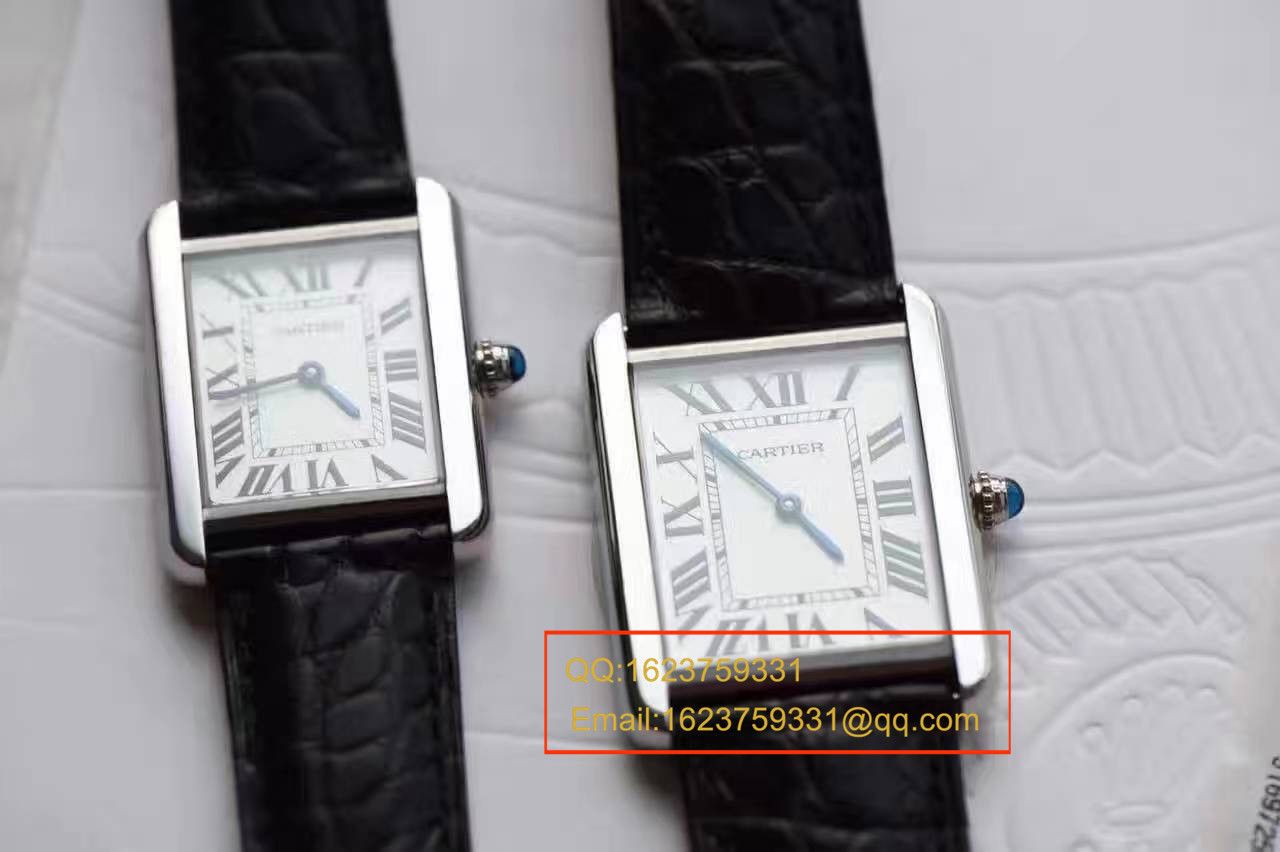 【独家视频测评K11 Perfect  High quality  Replica Watches 】 Cartier  坦克solo最高版本女装 wrist watches 中号W5200003小号W5200005可选   / KAD007A