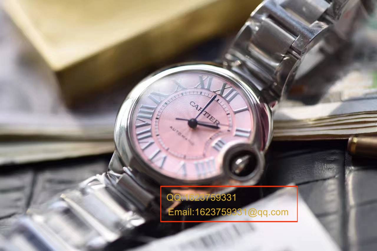 【独家视频测评HBBV6 Perfect  High quality  Replica Watches 】 Cartier  蓝气球系列W6920100女士33毫米机械版本 wrist watches  / K060