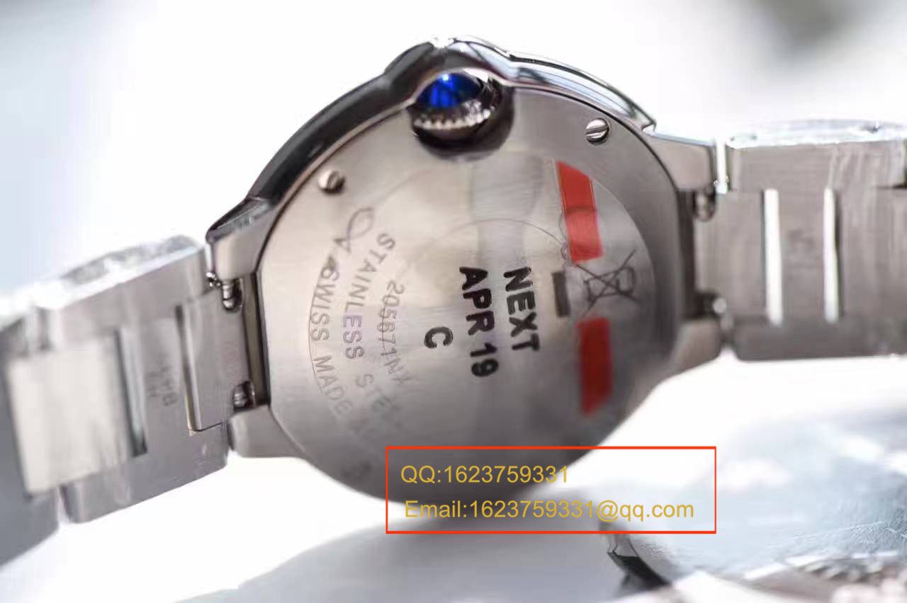 【HBBV6 Factory  Perfect  Replica Copy  Watches 】 Cartier  蓝气球系列小号28毫米石英蓝气球W69010Z4女表 / K111