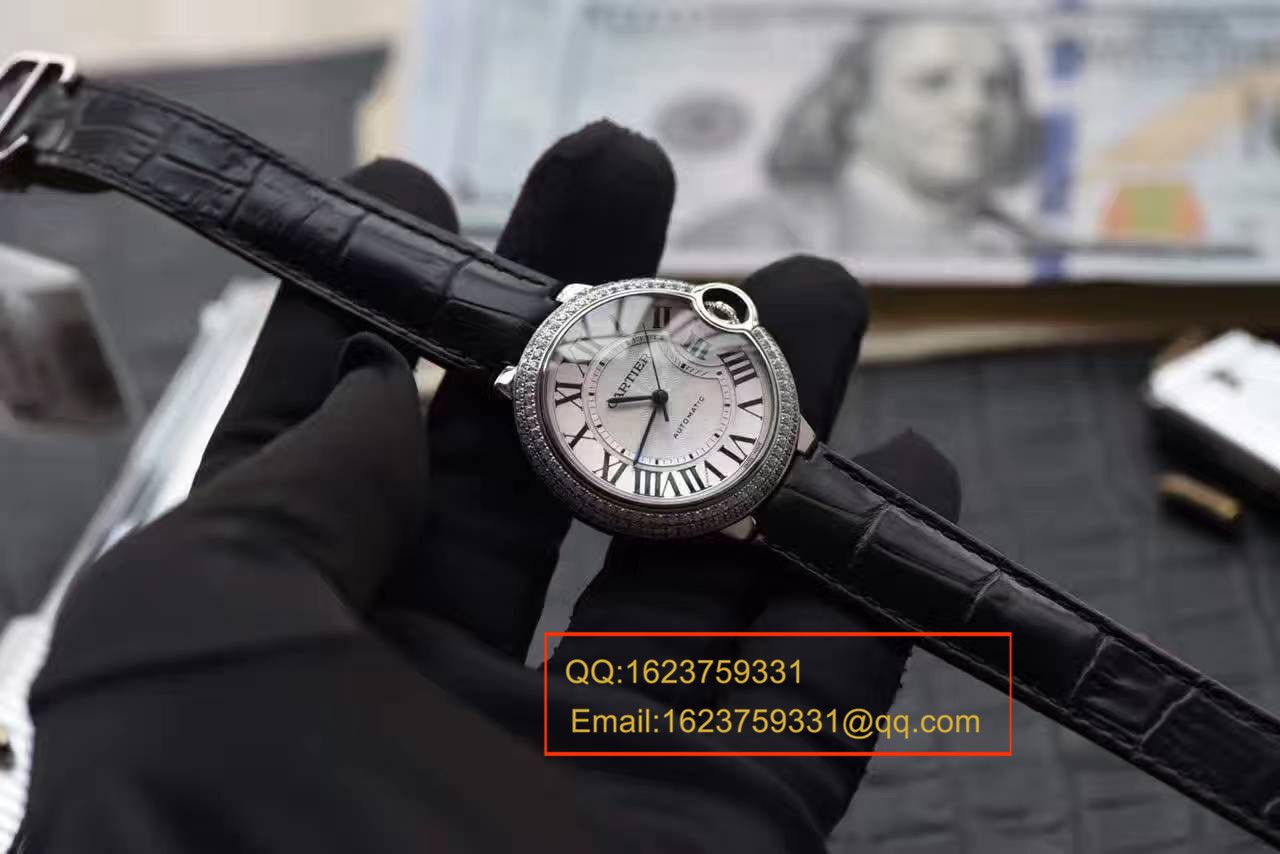 【HBBV6 Factory  Perfect  High quality  Replica Watches 】 Cartier  蓝气球系列WE902065女士33毫米镶钻机械 wrist watches  / K130