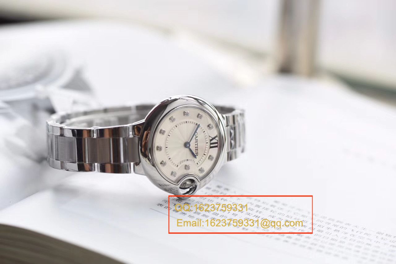 【V6 Factory  High quality 1:1 top  Replica Watches 】 Cartier  蓝气球系列女士小号蓝气球33毫米石英 Watches  / K054