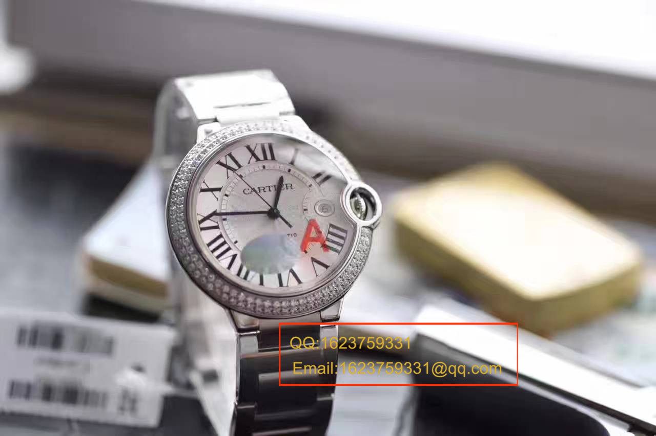 【HBBV6 Factory  Perfect  High quality  Replica Watches 】 Cartier  蓝气球系列WE9009Z3男装42毫米镶钻 wrist watches  / K120