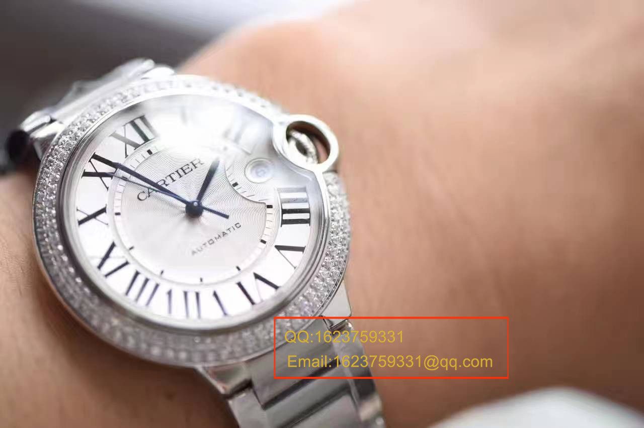 【HBBV6 Factory  Perfect  High quality  Replica Watches 】 Cartier  蓝气球系列WE9009Z3男装42毫米镶钻 wrist watches  / K120