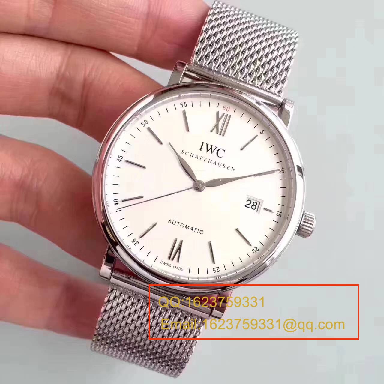 【独家视频测评MK Factory  Perfect  High quality  Copy  Watches 】 IWC 柏涛菲诺系列IW356505精钢米兰表链 wrist watches  / WG116