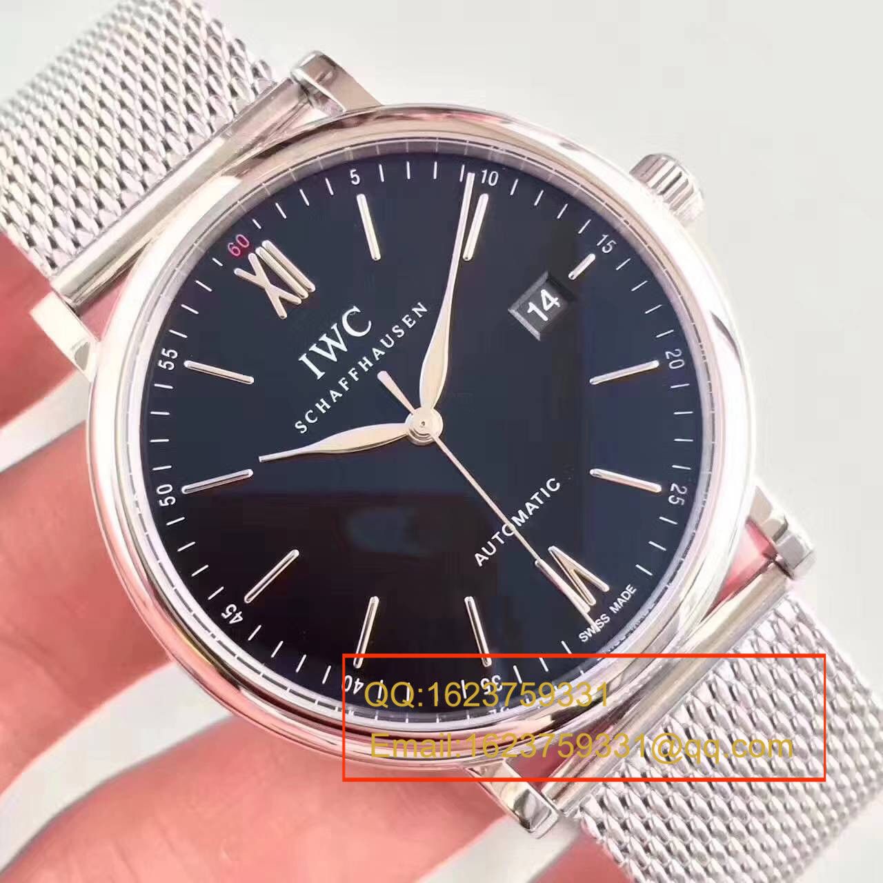 【独家视频测评MK Factory 1:1 High quality  Replica Watches 】 IWC 柏涛菲诺系列IW356506精钢米兰 watchband   wrist watches  / WG273