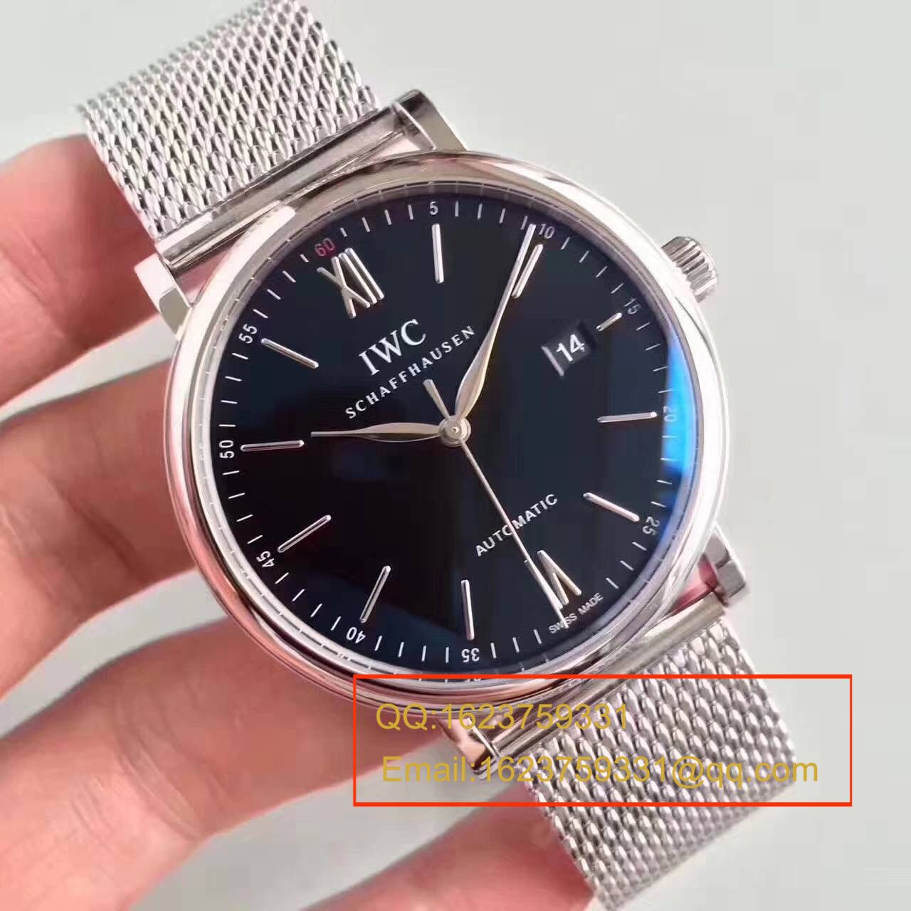 【独家视频测评MK Factory 1:1 High quality  Replica Watches 】 IWC 柏涛菲诺系列IW356506精钢米兰 watchband   wrist watches  / WG273