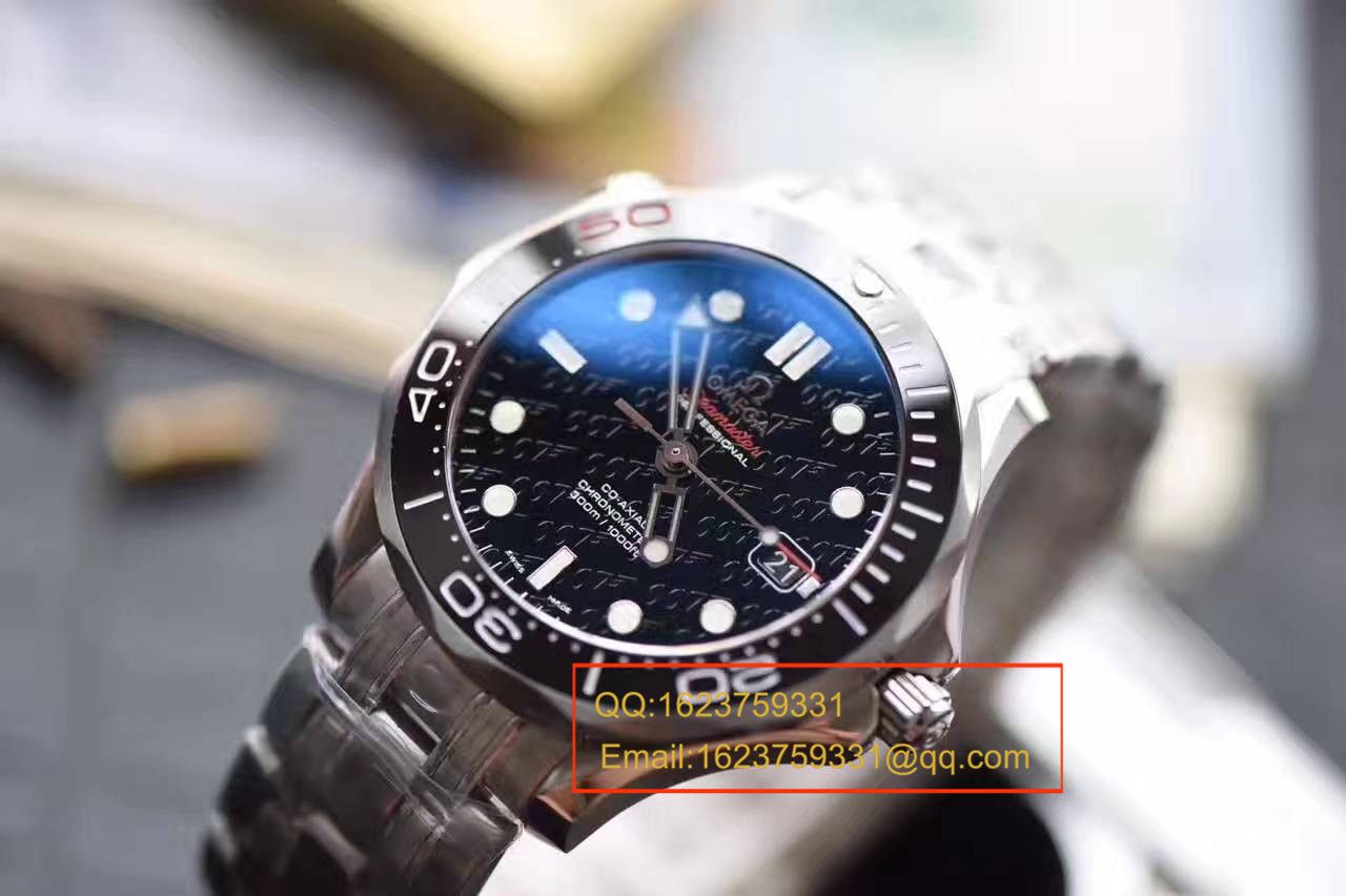 【独家视频测评 Perfect  High quality  Replica Watches 】OMEGA Seamaster 300M系列占士邦007特别版212.30.36.20.51.001 wrist watches  / M302