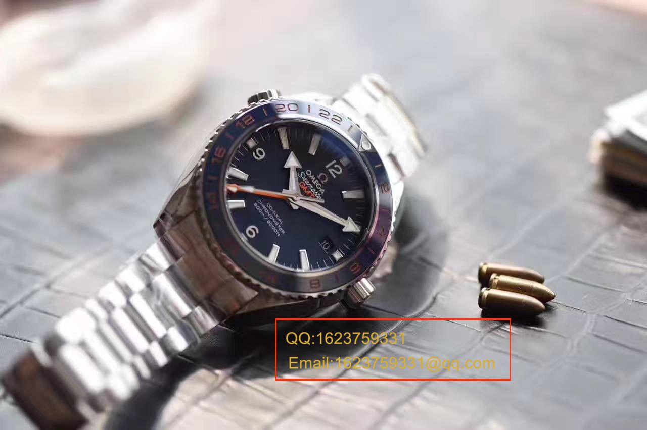 【独家视频测评KW Factory  top 1:1 Replica Watches 】OMEGA Seamaster 系列232.30.44.22.03.001《GMT美好星球》 wrist watches  / M254