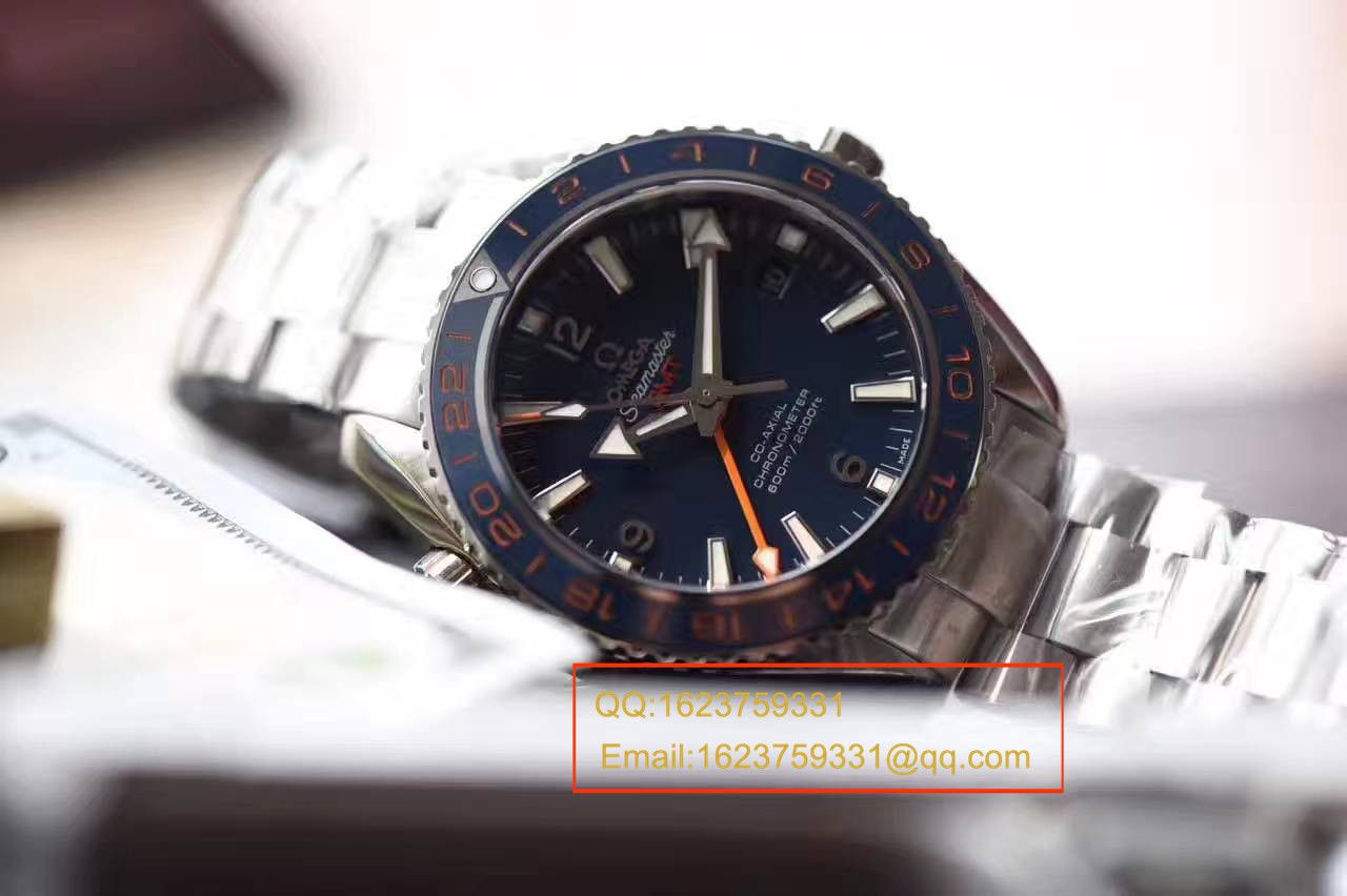 【独家视频测评KW Factory  top 1:1 Replica Watches 】OMEGA Seamaster 系列232.30.44.22.03.001《GMT美好星球》 wrist watches  / M254
