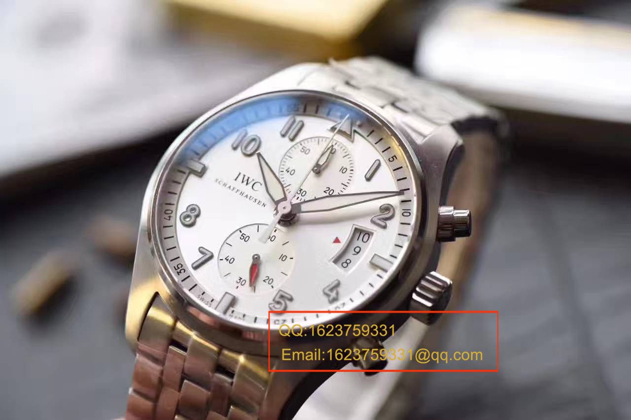 【独家视频测评】V6 Factory  Perfect  High quality  Replica Watches  IWC 飞行员计时 “JU-AIR”特别版系列IW387809钢带 / WG168