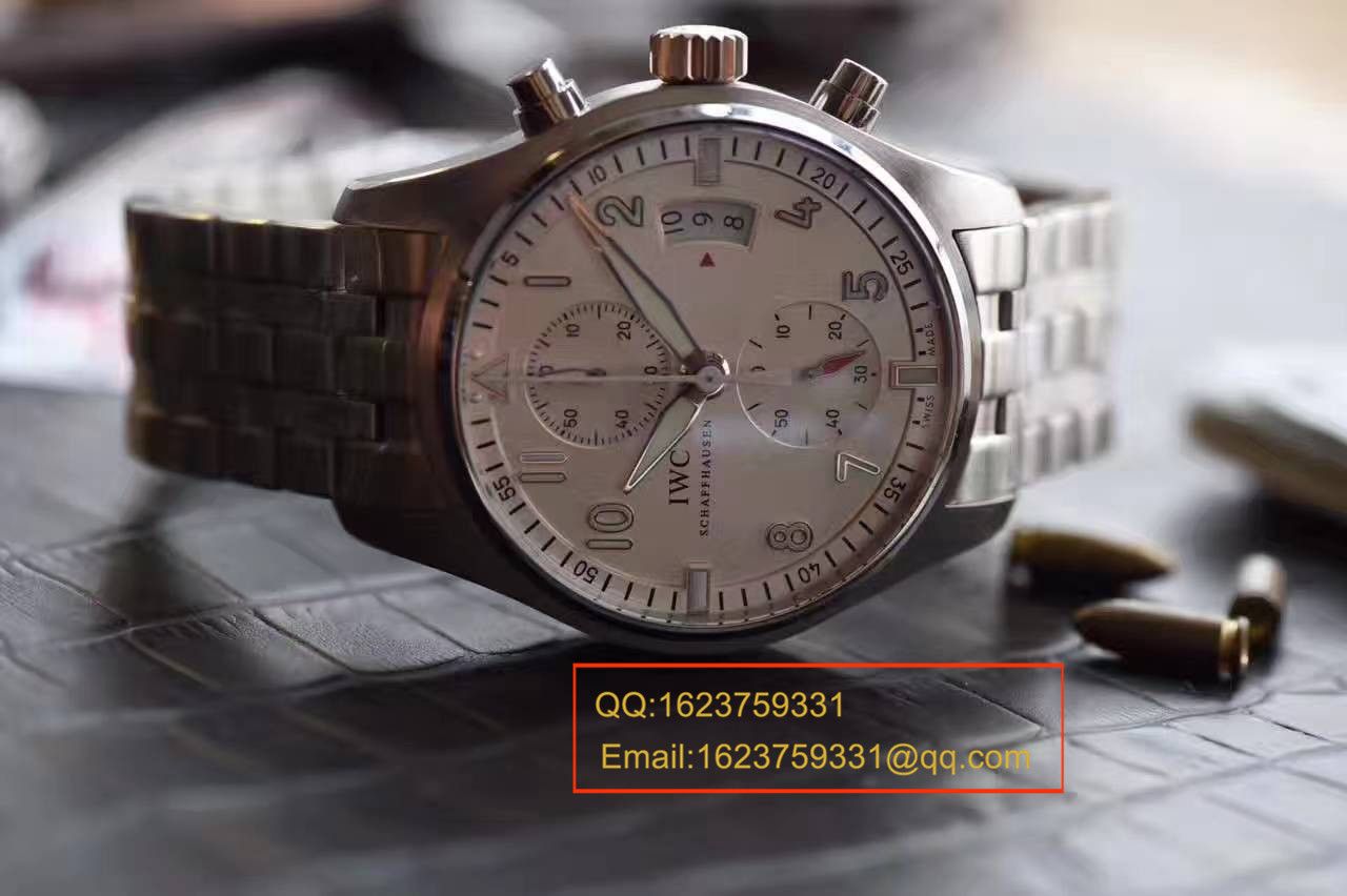 【独家视频测评】V6 Factory  Perfect  High quality  Replica Watches  IWC 飞行员计时 “JU-AIR”特别版系列IW387809钢带 / WG168