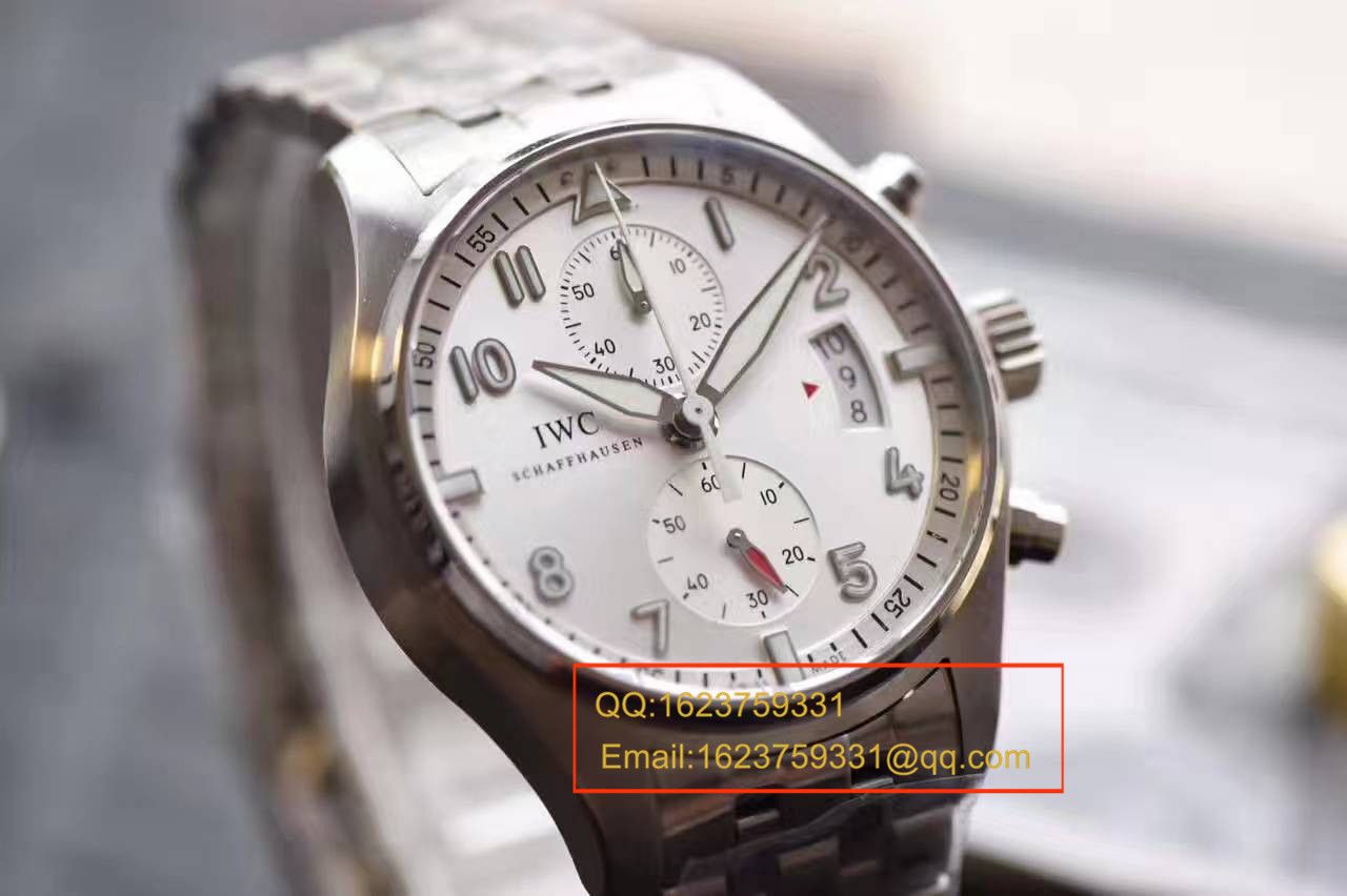 【独家视频测评】V6 Factory  Perfect  High quality  Replica Watches  IWC 飞行员计时 “JU-AIR”特别版系列IW387809钢带 / WG168