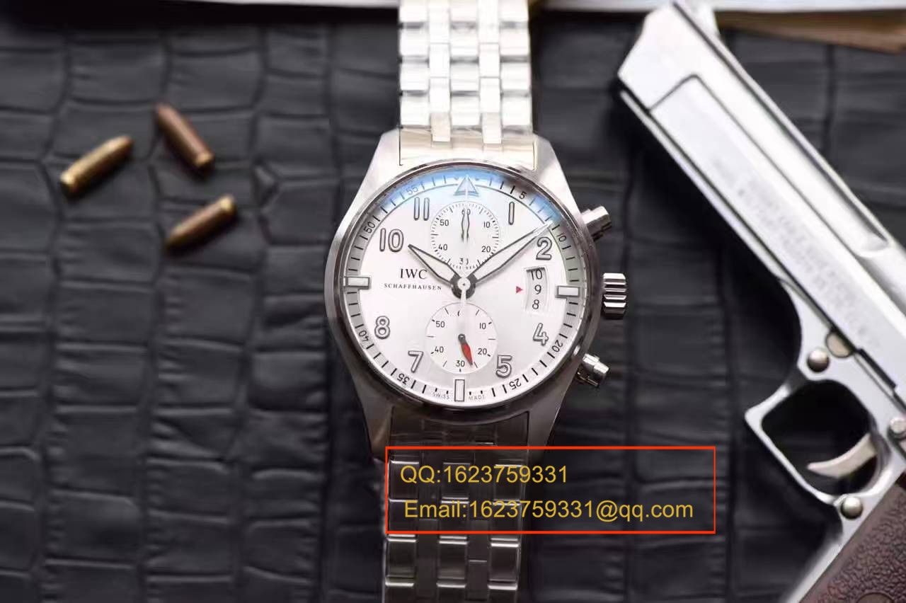 【独家视频测评】V6 Factory  Perfect  High quality  Replica Watches  IWC 飞行员计时 “JU-AIR”特别版系列IW387809钢带 / WG168