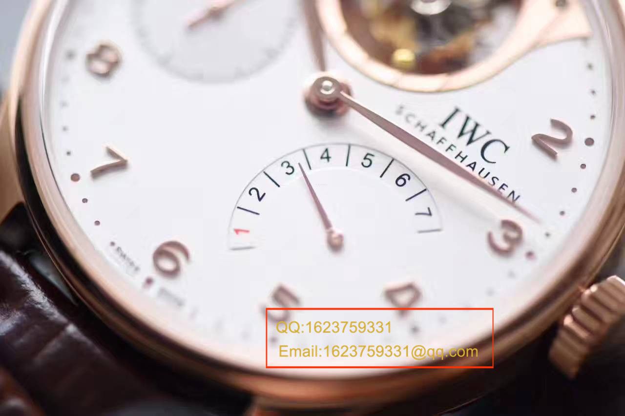 【独家视频测评】【YL Factory  Perfect  High quality  Replica Copy  Watches 】 IWC 葡萄牙系列IW504202自动 Tourbillon 逆跳 wrist watches  / WG299