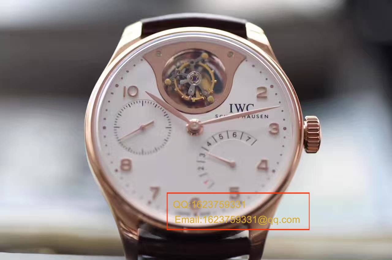 【独家视频测评】【YL Factory  Perfect  High quality  Replica Copy  Watches 】 IWC 葡萄牙系列IW504202自动 Tourbillon 逆跳 wrist watches  / WG299