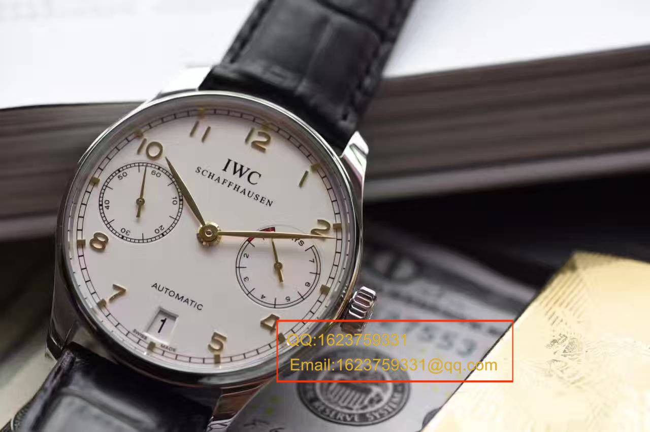 【独家视频测评ZF Perfect  High quality  Knockoff  Watches 】 IWC 葡萄牙系列系列IW500704《 IWC 葡七黄金钉》 wrist watches  / WG295