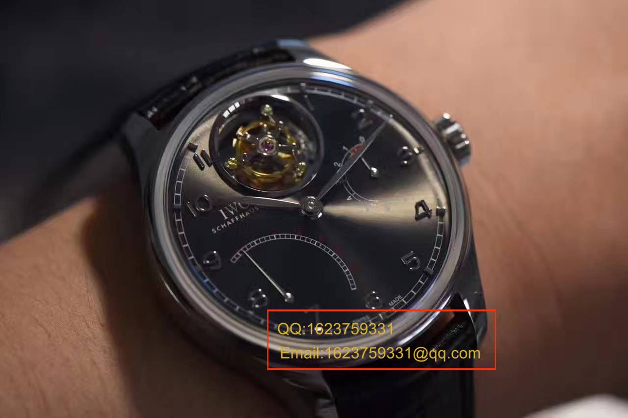 【独家视频测评YL Perfect  High quality  Knockoff  Watches 】 IWC 葡萄牙系列逆跳 Tourbillon IW504401 wrist watches  / WG104A