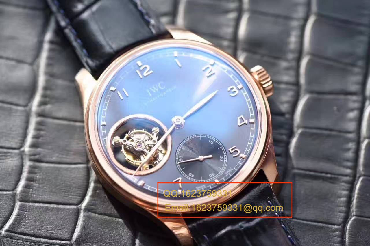 【独家视频测评YL Factory 1:1 top  Replica Watches 】 IWC 葡萄牙系列IW546305真 Tourbillon  wrist watches  / WG288