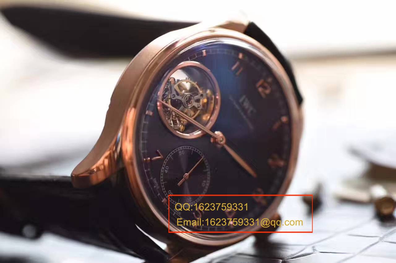 【独家视频测评YL Factory 1:1 top  Replica Watches 】 IWC 葡萄牙系列IW546305真 Tourbillon  wrist watches  / WG288