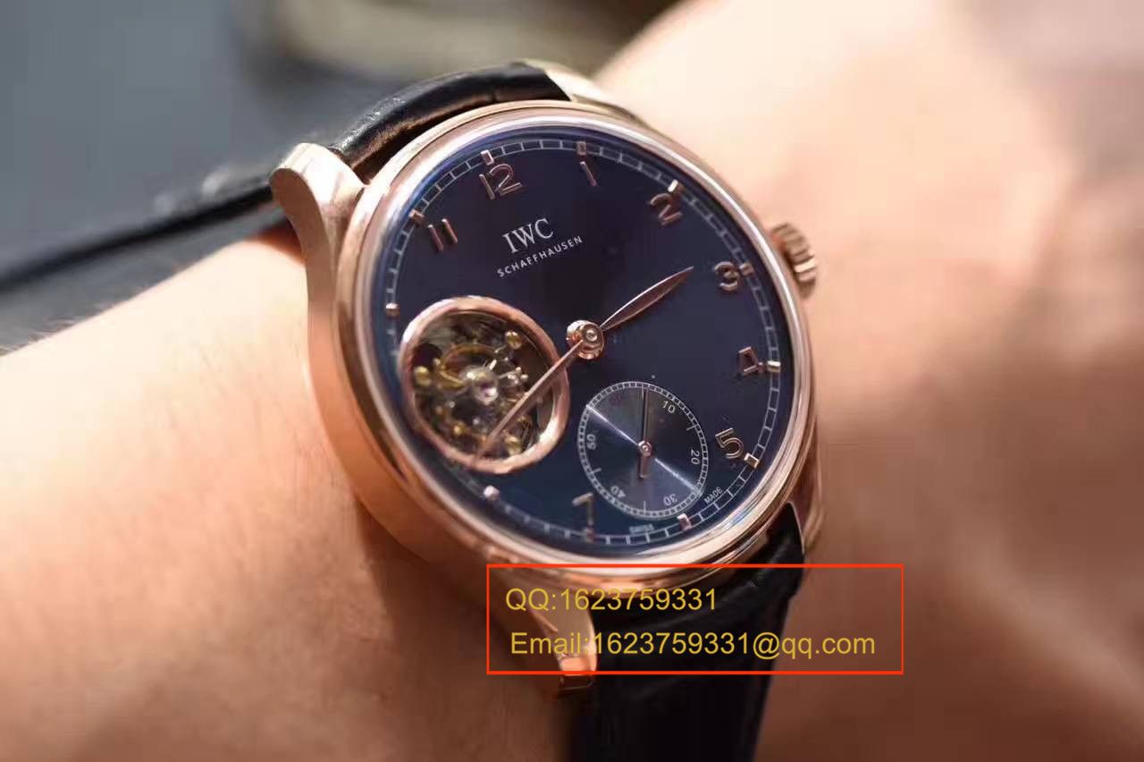 【独家视频测评YL Factory 1:1 top  Replica Watches 】 IWC 葡萄牙系列IW546305真 Tourbillon  wrist watches  / WG288