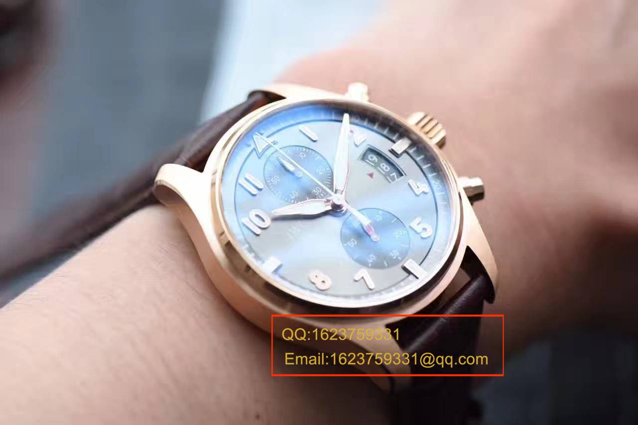 【独家 Video analysis  Perfect  High quality  Replica Watches 】 IWC SPITFIRE CHRONOGRAPH喷火战机计时 wrist watches 系列IW387803 wrist watches  / WG282