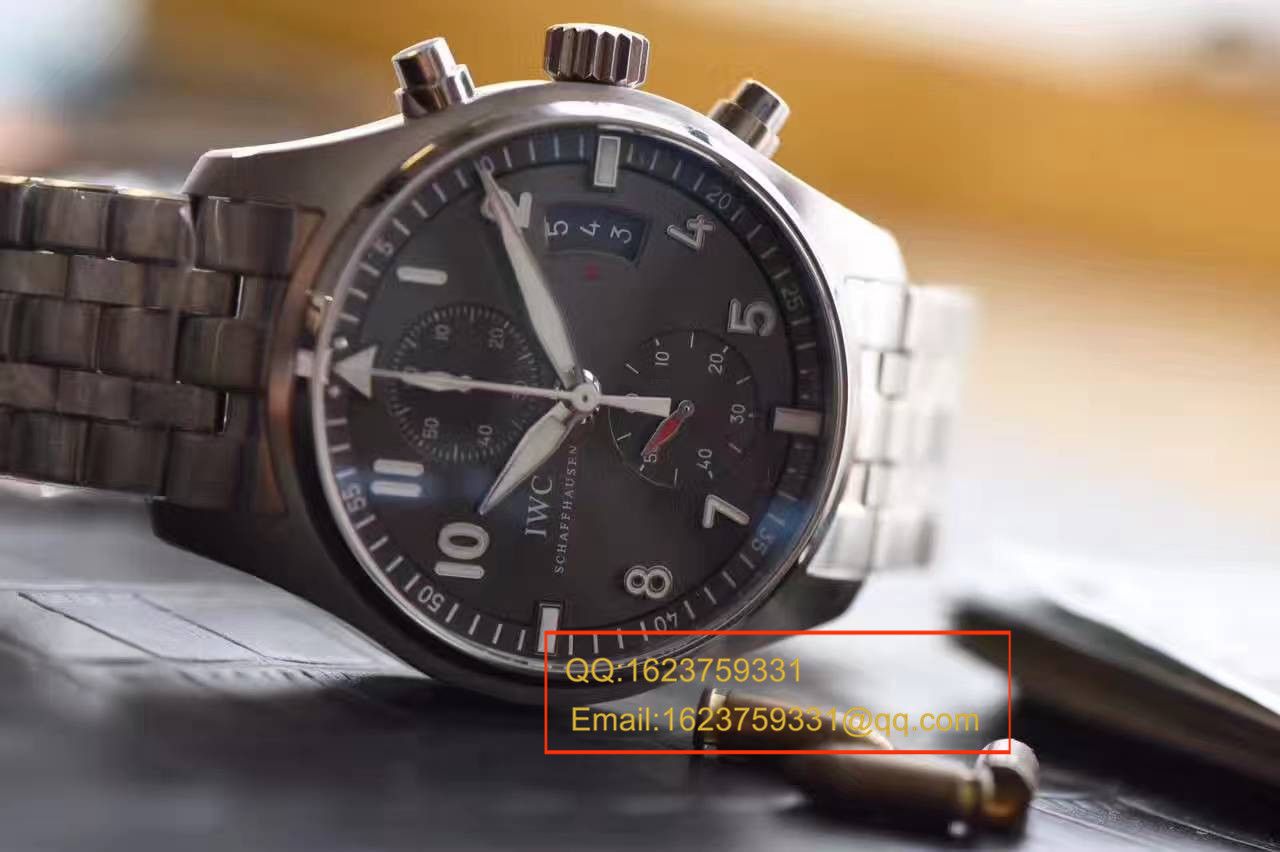 【独家视频测评V6 Factory  Perfect  High quality  Replica Watches 】 IWC 飞行员喷火战机计时 wrist watches 系列 IW387804 wrist watches  / WG216