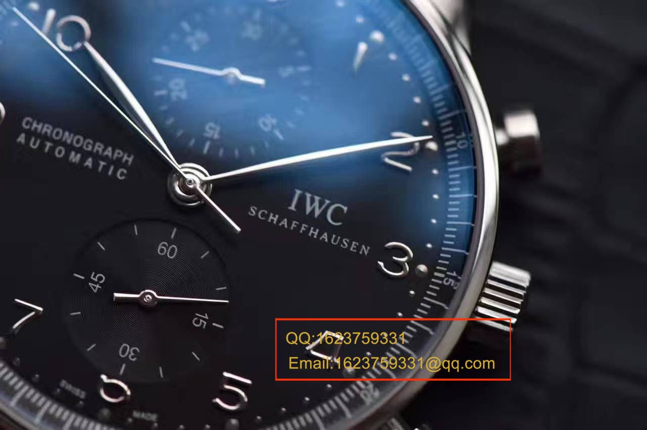 【独家视频测评YL Perfect  High quality  Replica Watches 】 IWC 葡萄牙CHRONOGRAPH计时系列IW371447 wrist watches  / WGBA279