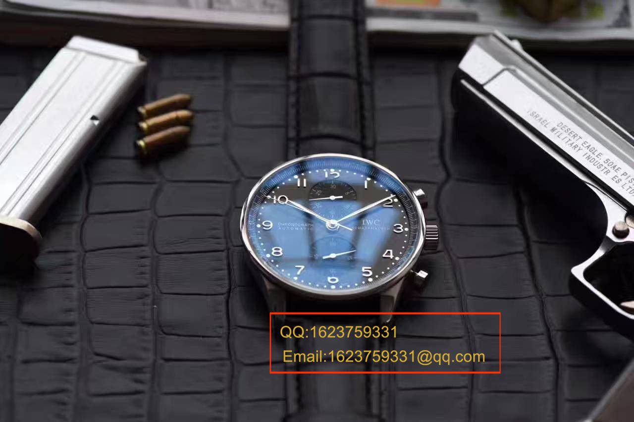 【独家视频测评YL Perfect  High quality  Replica Watches 】 IWC 葡萄牙CHRONOGRAPH计时系列IW371447 wrist watches  / WGBA279