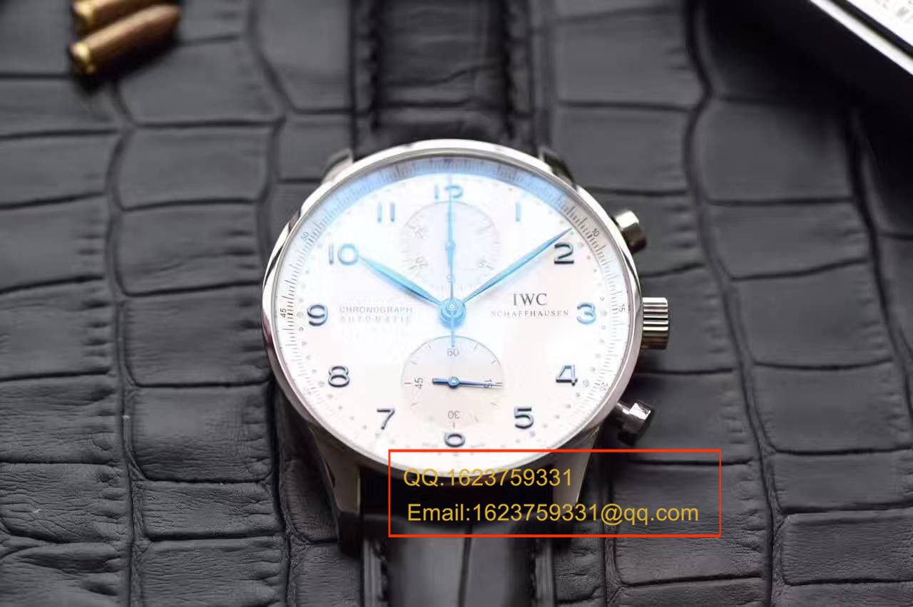 【独家视频测评】【YL Factory V7版本 Perfect  High quality  Replica Watches 】 IWC 葡萄牙计时系列IW371417 wrist watches （葡计烧钢蓝针） / WG275