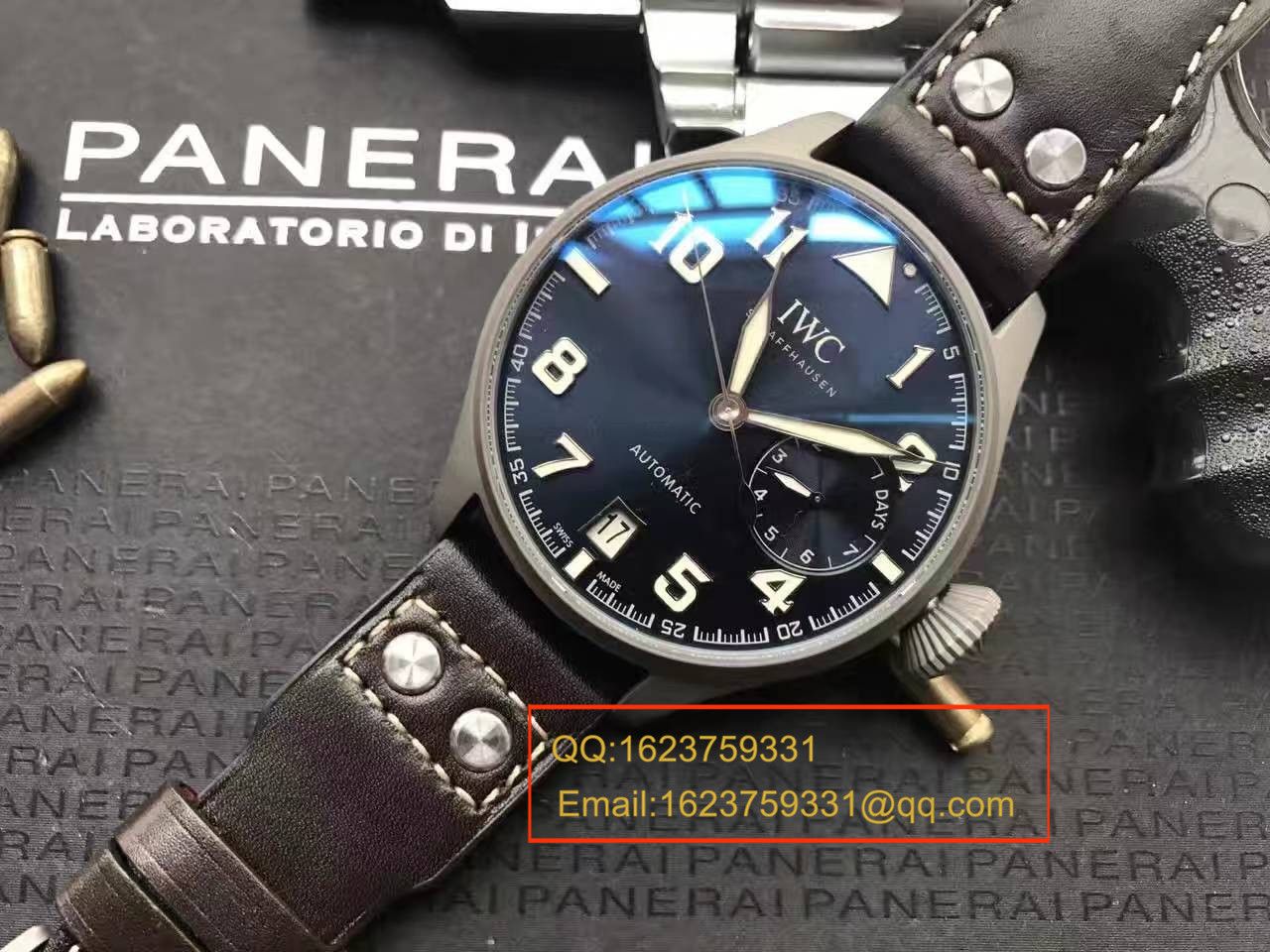 【独家视频测评】YL Factory 1:1 High quality  Copy  Watches 之 IWC 大型飞行员特别版喷砂精钢壳套蓝面男表 / WG258