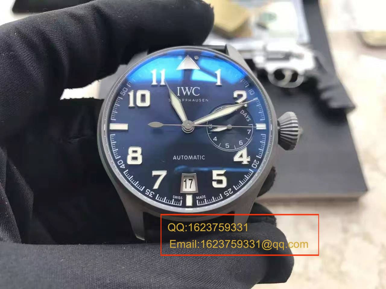 【独家视频测评】YL Factory 1:1 High quality  Copy  Watches 之 IWC 大型飞行员特别版喷砂精钢壳套蓝面男表 / WG258