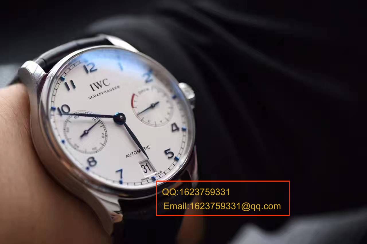 【独家视频测评】【ZF Perfect  High quality  Replica Watches 】 IWC 葡萄牙计时系列IW500705 wrist watches （ IWC 七日链） / WG256