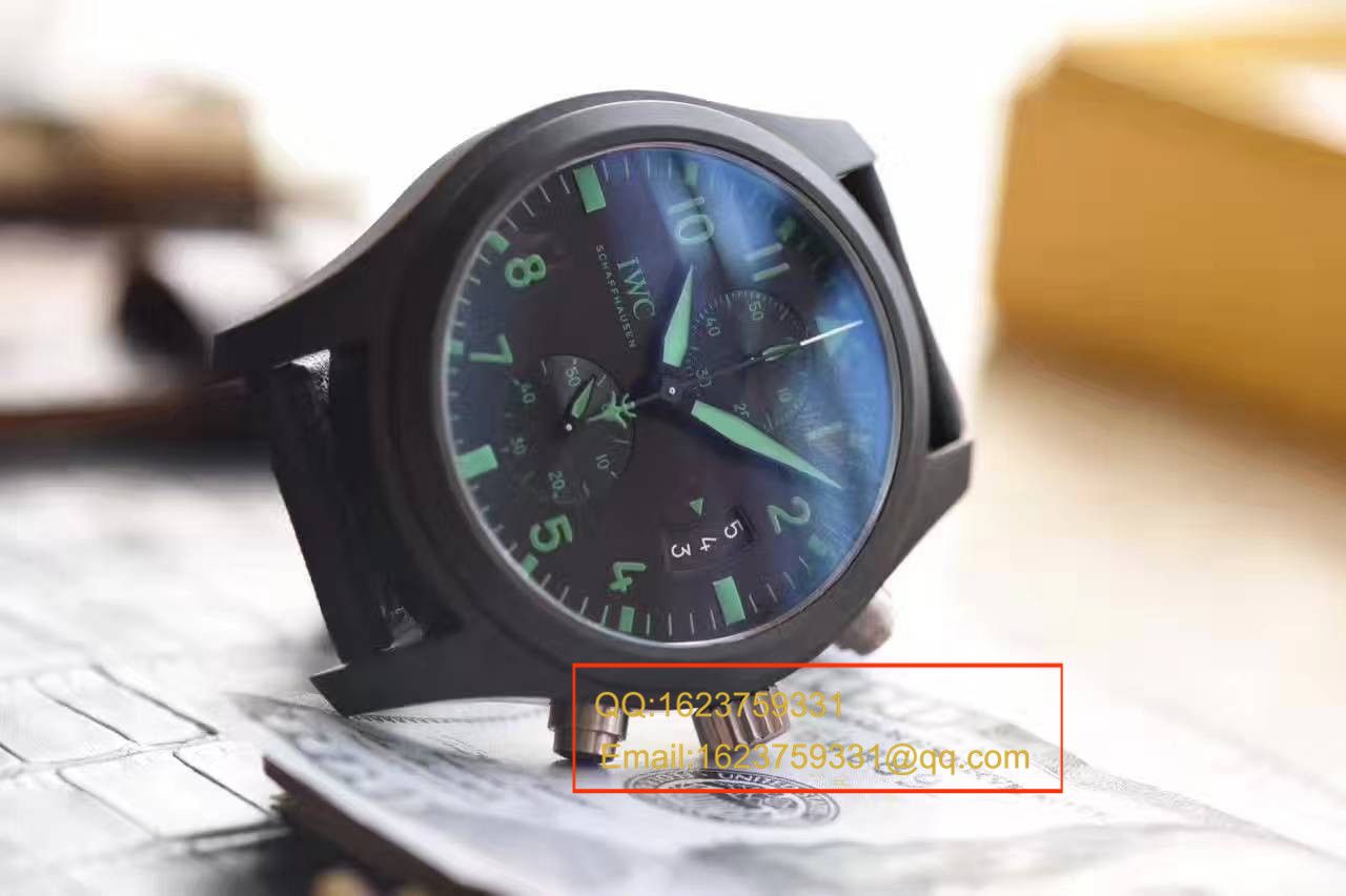 【HBBV6 Factory 1:1 Replica Copy  Watches 】 IWC 飞行员系列TOP GUN海军陆战队专用IW388003绿色特别版 wrist watches  / WG080