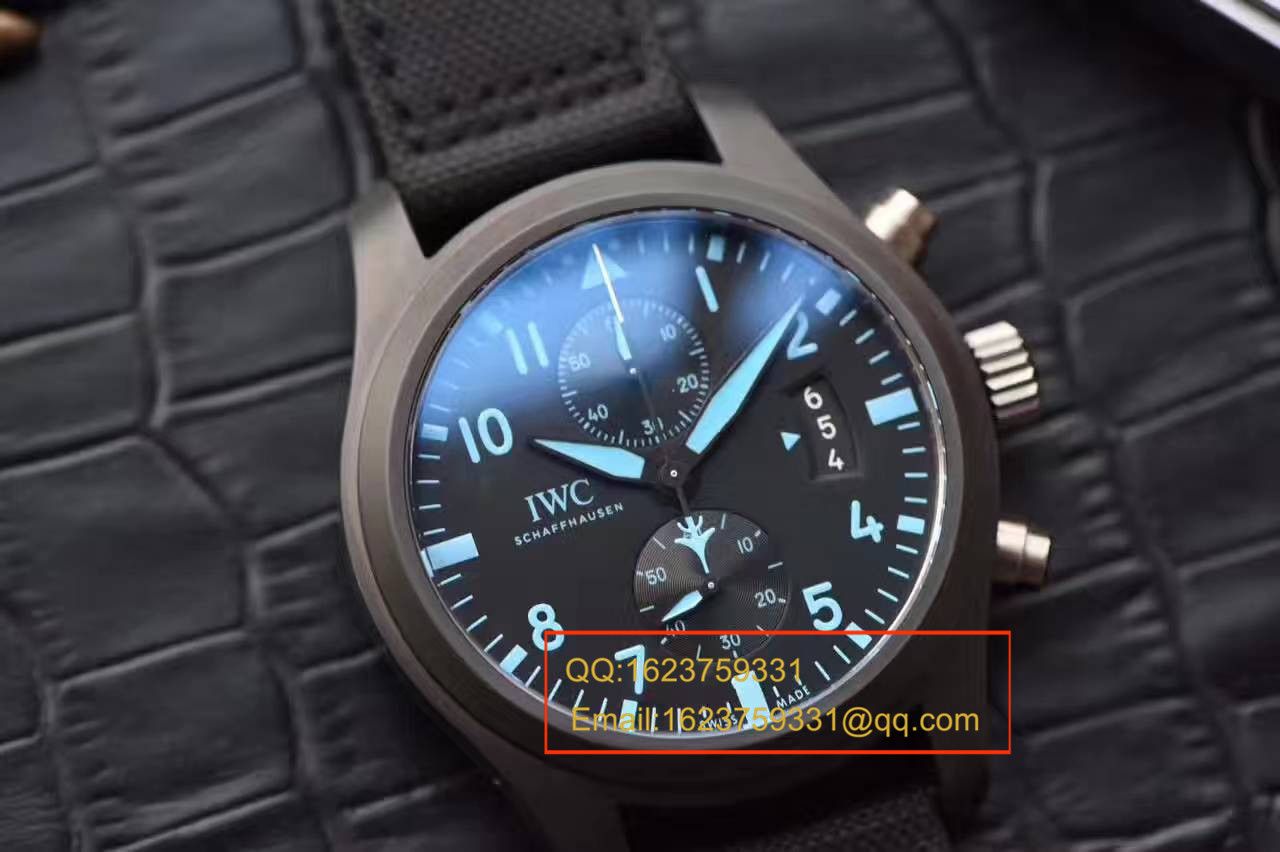 【独家视频测评1:1 High quality  Replica Watches 】 IWC TOP GUN海军空战部队MIRAMAR wrist watches IW388003 Composite 飞计 / WG23201