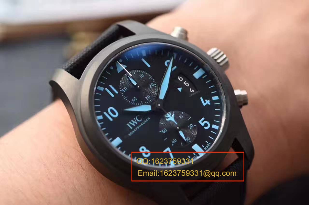 【独家视频测评1:1 High quality  Replica Watches 】 IWC TOP GUN海军空战部队MIRAMAR wrist watches IW388003 Composite 飞计 / WG23201