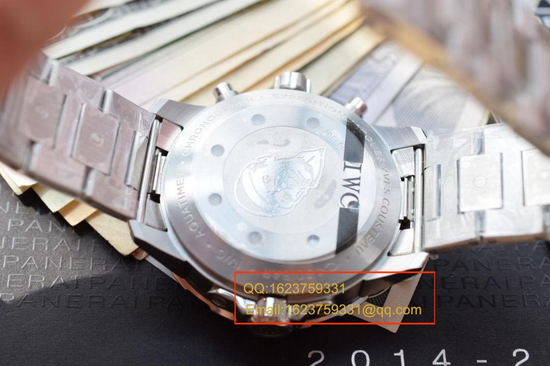 【独家视频测评V6 Factory  Perfect  High quality  Knockoff  Watches 】 IWC 海洋时计雅克-伊夫．库斯托探险之旅特别版IW376805 男士机械 wrist watches  / WG166