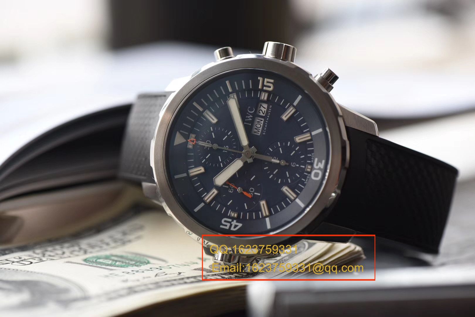 【独家视频测评V6 Factory  Perfect  High quality  Knockoff  Watches 】 IWC 海洋时计雅克-伊夫．库斯托探险之旅特别版IW376805 男士机械 wrist watches  / WG166
