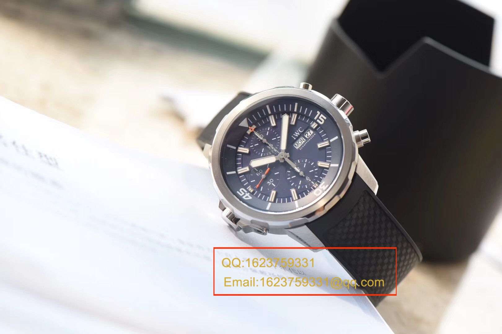 【独家视频测评V6 Factory  Perfect  High quality  Knockoff  Watches 】 IWC 海洋时计雅克-伊夫．库斯托探险之旅特别版IW376805 男士机械 wrist watches  / WG166