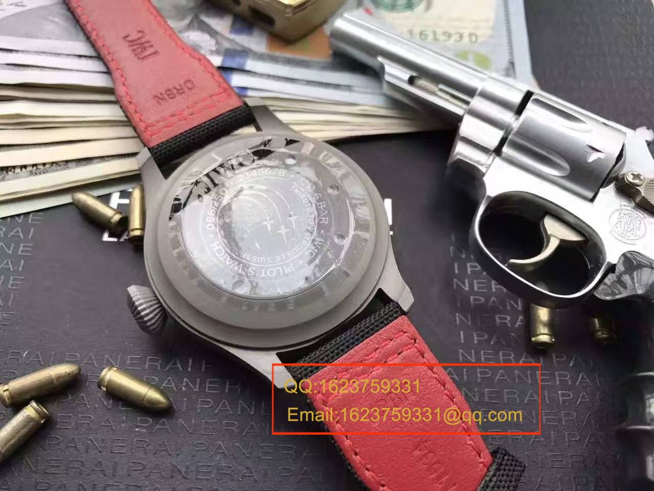 【实拍图鉴赏】YL Factory 1:1 High quality  Replica Watches 之 IWC 大飞特别版新款-喷砂精钢壳套黑面男表 / WG257