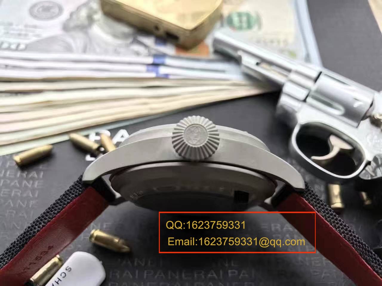 【实拍图鉴赏】YL Factory 1:1 High quality  Replica Watches 之 IWC 大飞特别版新款-喷砂精钢壳套黑面男表 / WG257