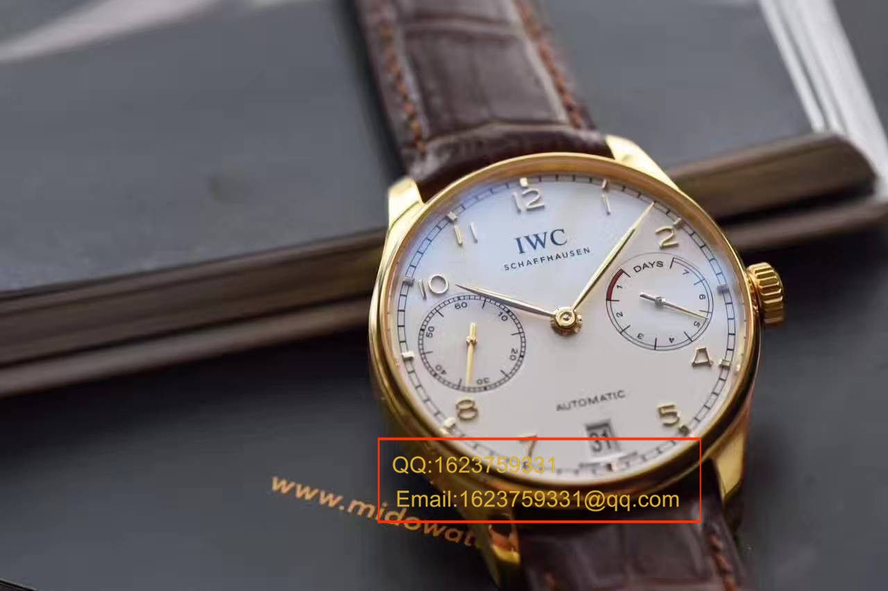 【ZF Perfect  High quality  Replica Watches 】 IWC 葡萄牙七天系列黄金版葡七IW500101 wrist watches  / WG242