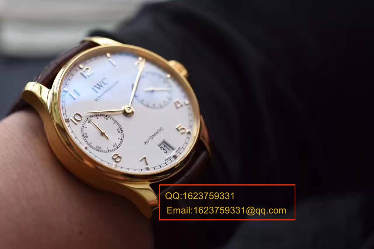 【ZF Perfect  High quality  Replica Watches 】 IWC 葡萄牙七天系列黄金版葡七IW500101 wrist watches  / WG242