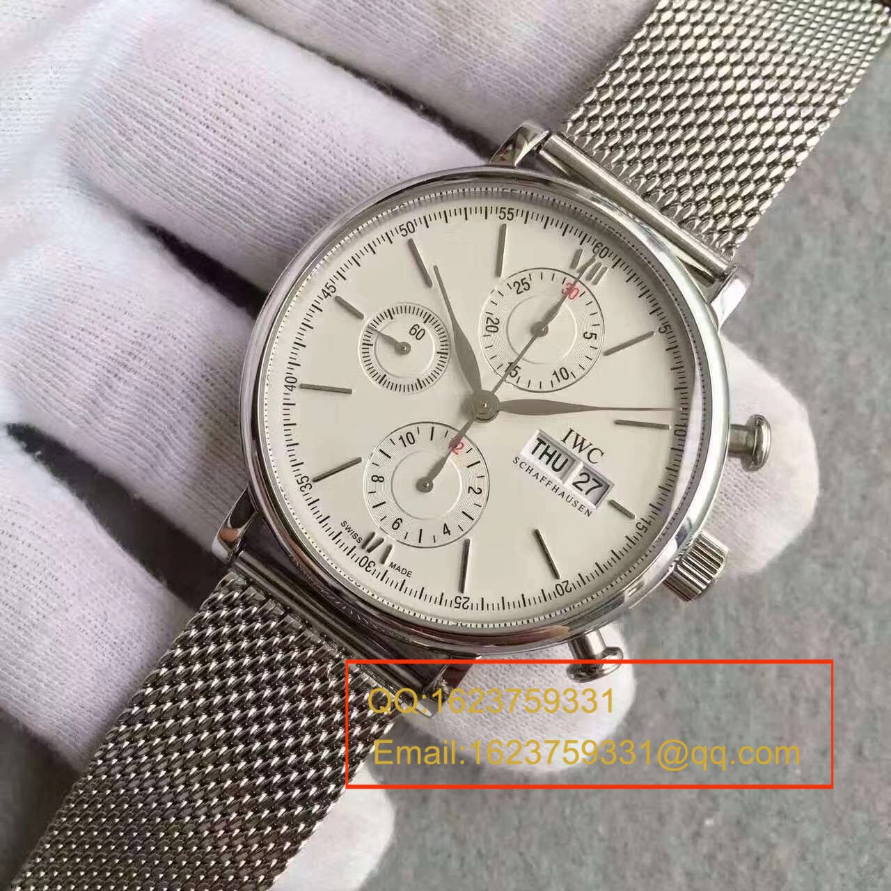 【MK Perfect  High quality  Replica Watches 】 IWC 柏涛菲诺CHRONOGRAPH计时系列 IW391009 wrist watches  / WB0133